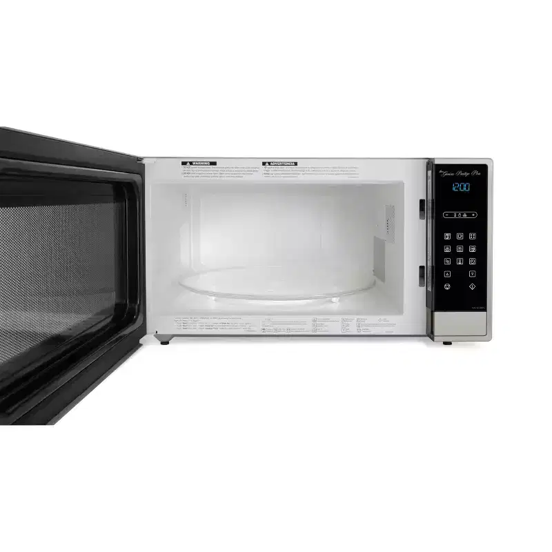 Panasonic 1.6 cu ft Cyclonic Inverter Microwave Oven - Silver - SE785S: Countertop, 1250W, Child Lock, 10 Power Levels