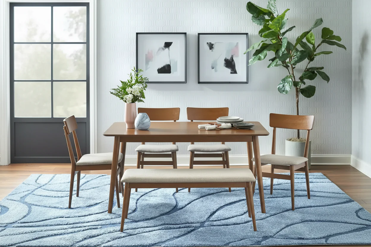 Newington Mid-Century Modern Bench