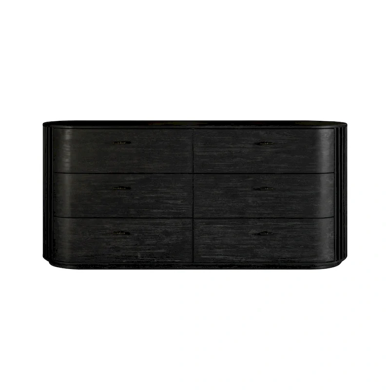 Modrest Fields Modern Black Acacia Dresser