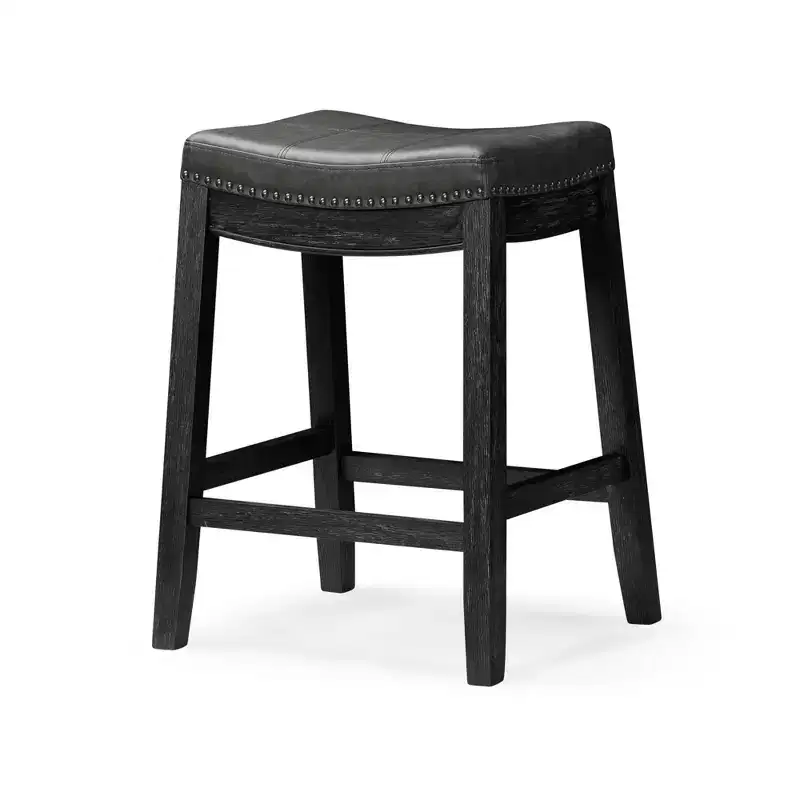 Maven Lane Sophia Backless Counter Stool with Faux Leather 26