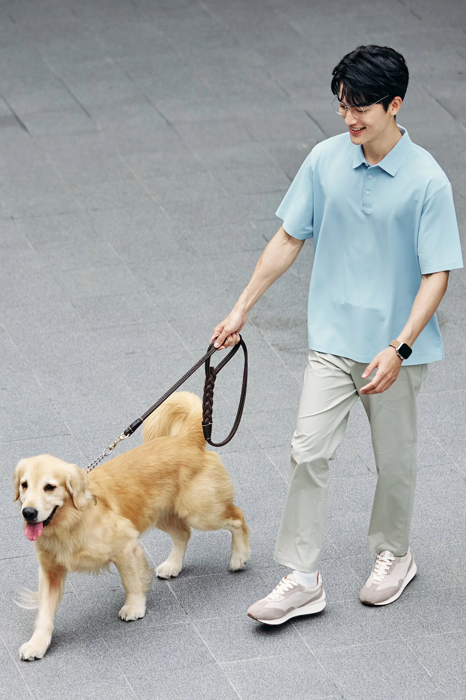 Sharp Pique Polo – Light Blue