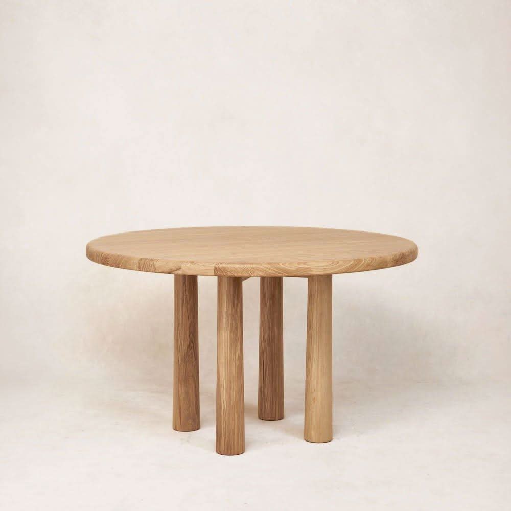 Round Topa Topa Dining Table - Warm Oak - after the that lines the the Table is a constant crowd pleaser