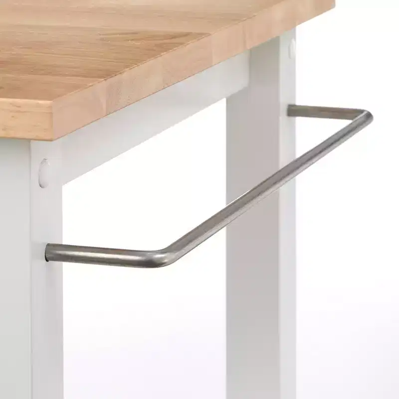 Kitchen 2-Tier Rolling Cart, Black