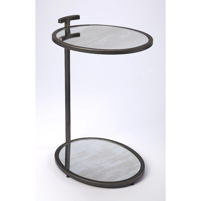 Carson Carrington Tahult Gold Metal & Mirror Side Table
