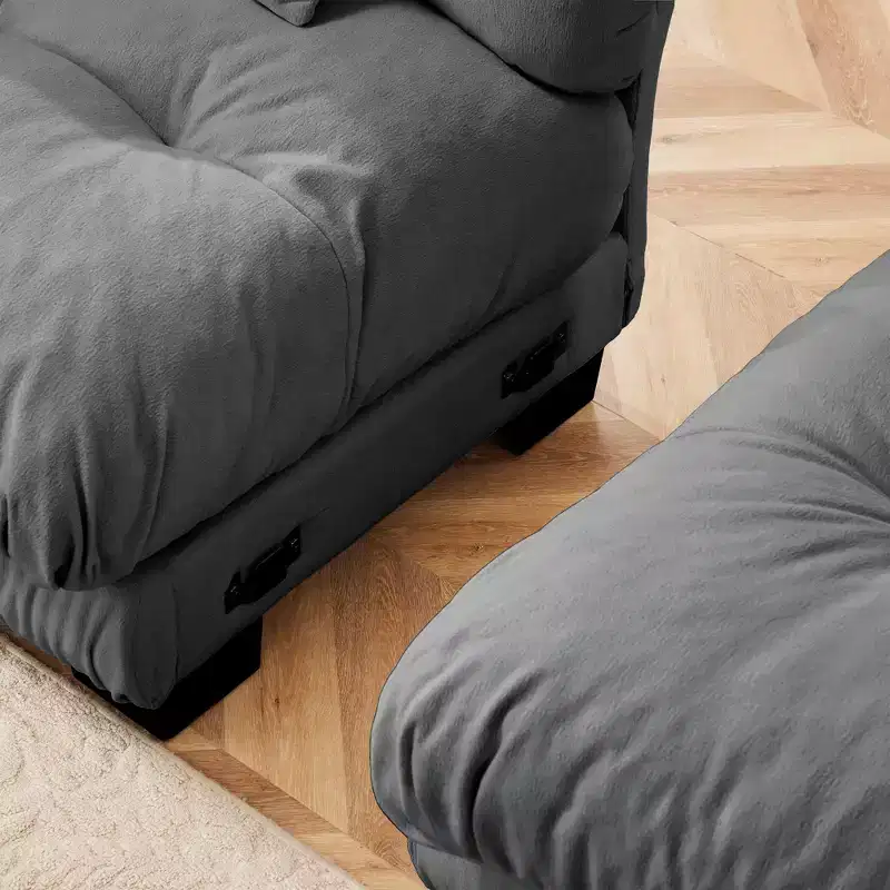 Modern Cloud Sofa with Plush Cushions and Soft Upholstery