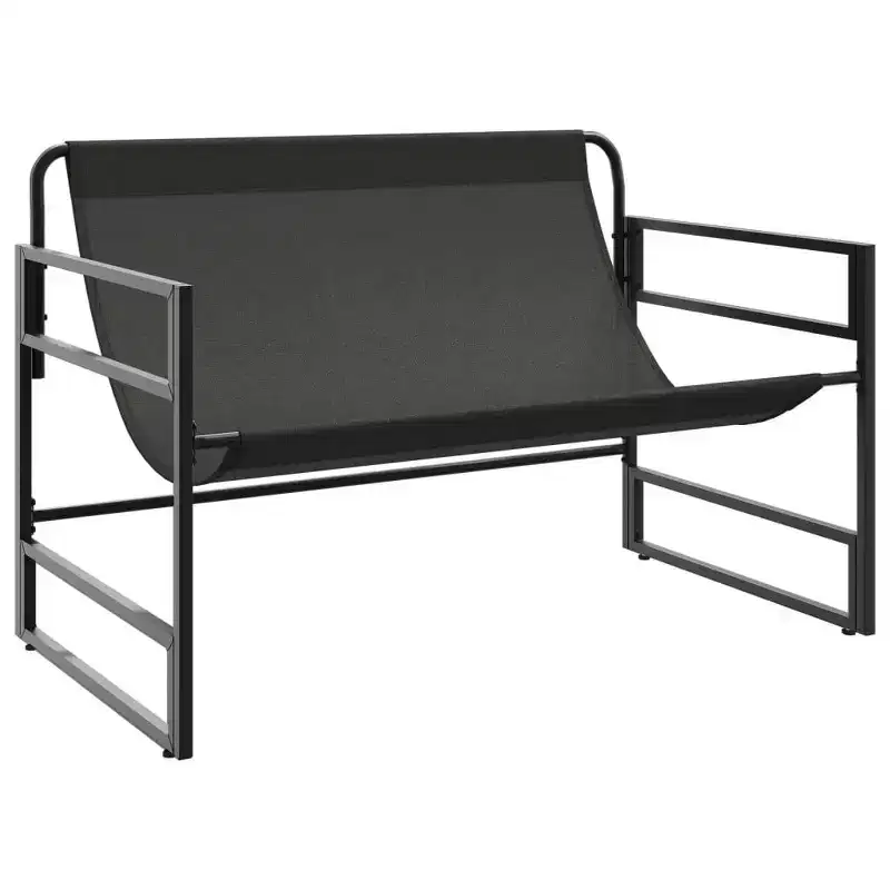 Garden Bench with Cushion in Taupe