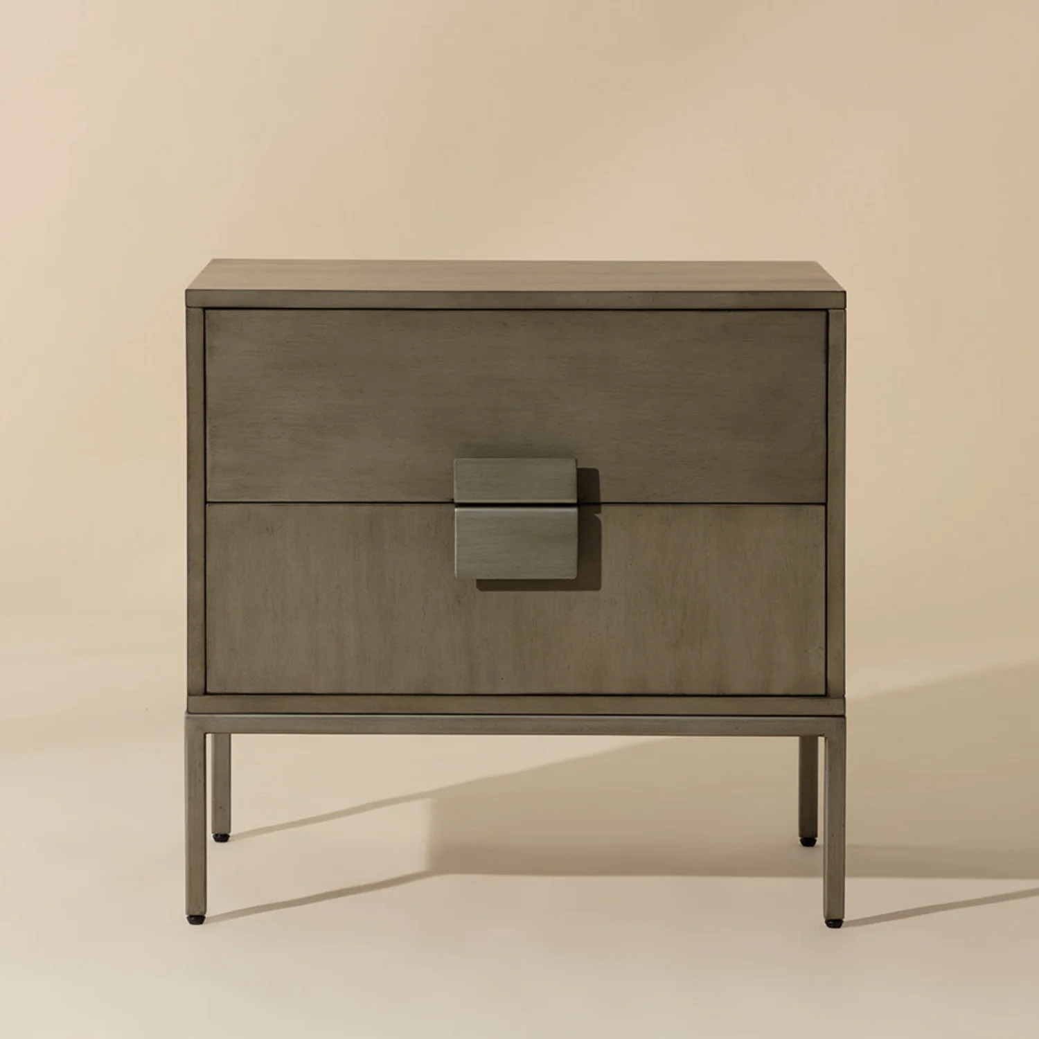 Transitional Acacia Nightstand - Bedroom