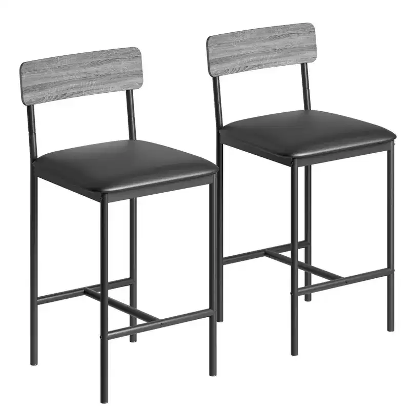 Kitchen Table Set Dining Table and Chairs for 2 with Storage Shelf and Upholstered Chairs, Bar Dining Table Set for Small Spaces Apartment