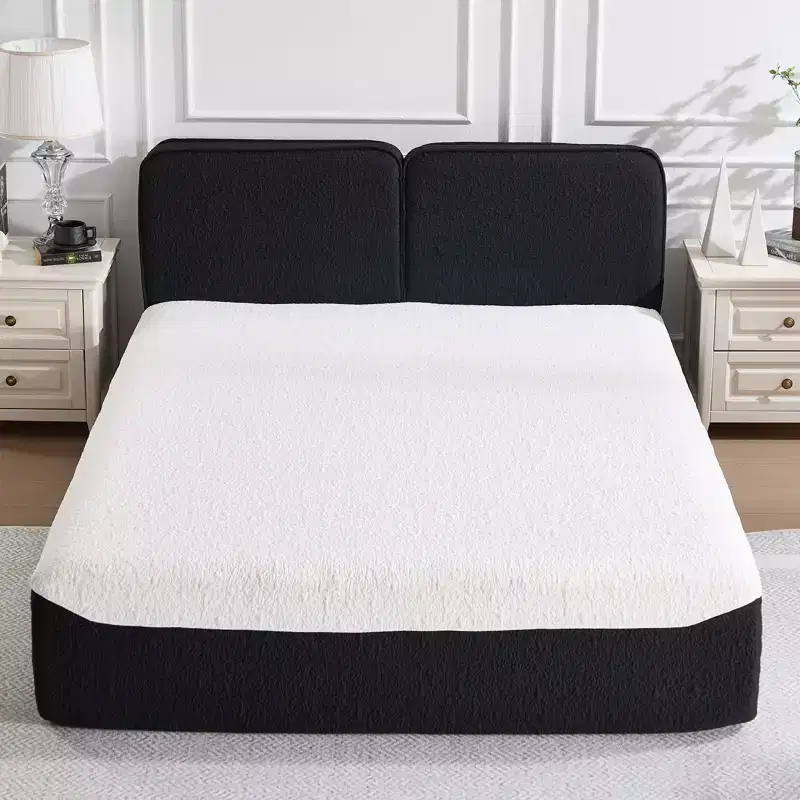 Bestier Compressed Bed with No Assembly Required, 3-Step Setup & Knitted Fabric Design, 88x60x33 inch