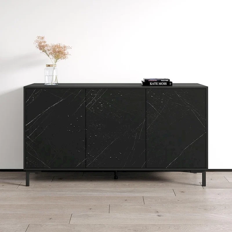 150cm Wide Modern Sideboard Buffet Cabinet – Living Room Storage with Adjustable Shelves
