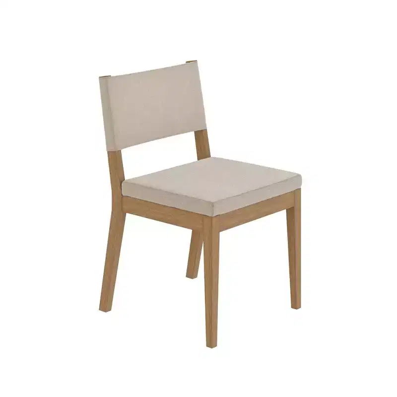 Nathan James Set of 4 Linus Dining Chair Flax