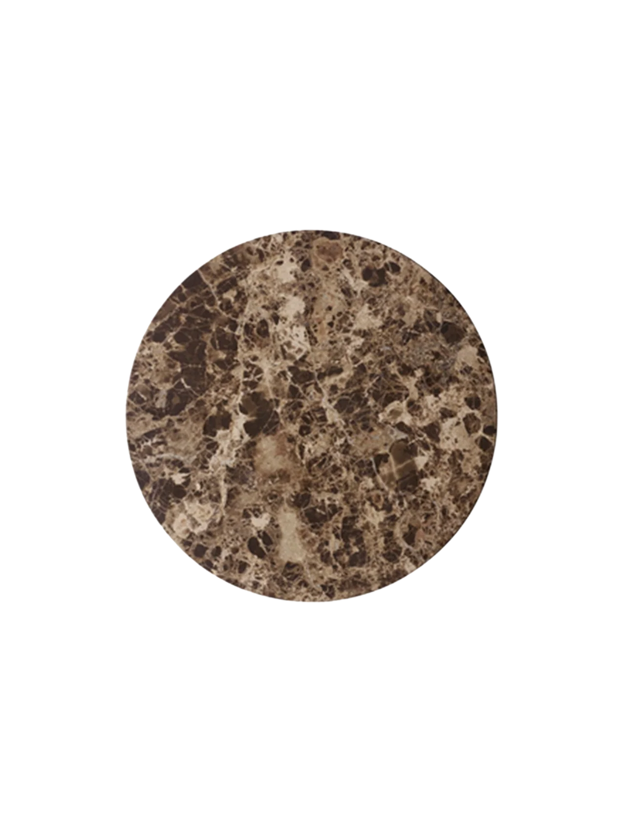 Contemporary Marble Side Table Top Ø42 with Multi-Finish Options for Living Room & Bedroom