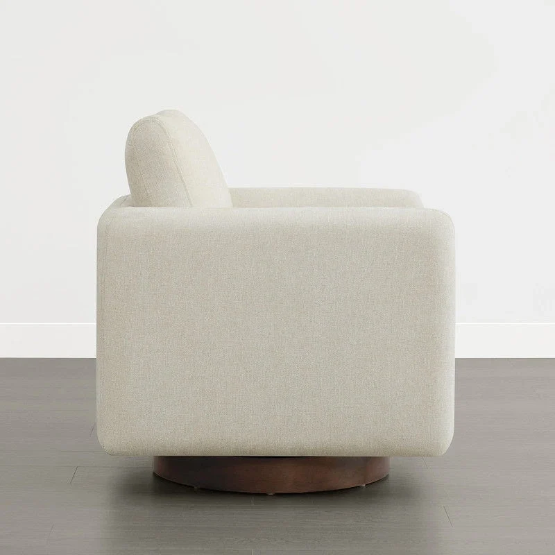 Rebecca Swivel Accent Chair Armchair with Back Cushion
