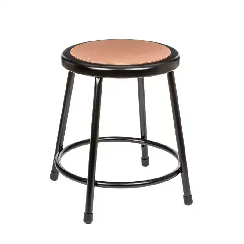 2pk Heavy Duty Steel Stool Black - Hampden Furnishings