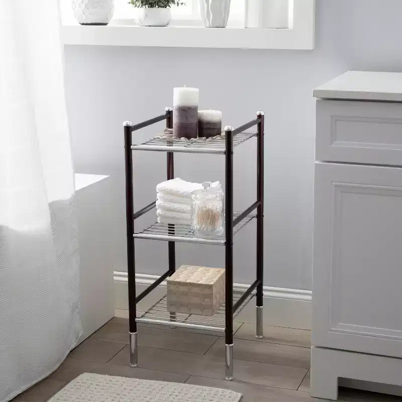 3-Tier Storage Tower Black