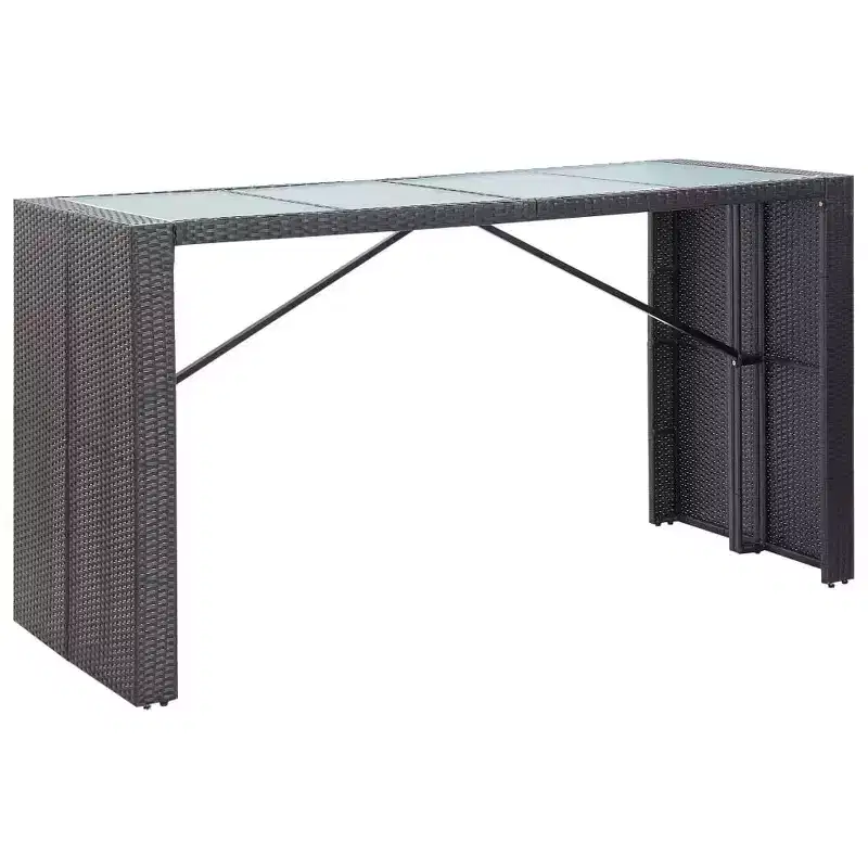 vidaXL Garden Bar Set Black