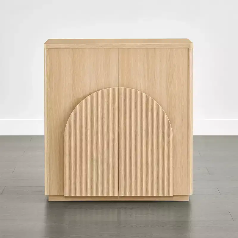 Modern Sideboard Buffet Cabinet with Wave Design