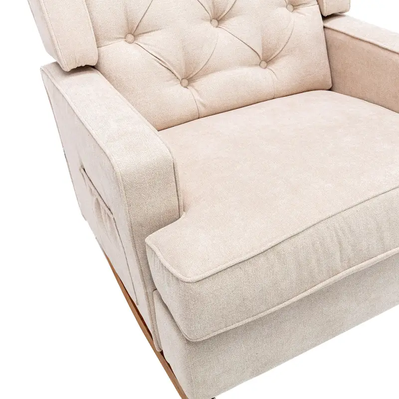 Modern 33.8 Tufted Rocking Chair