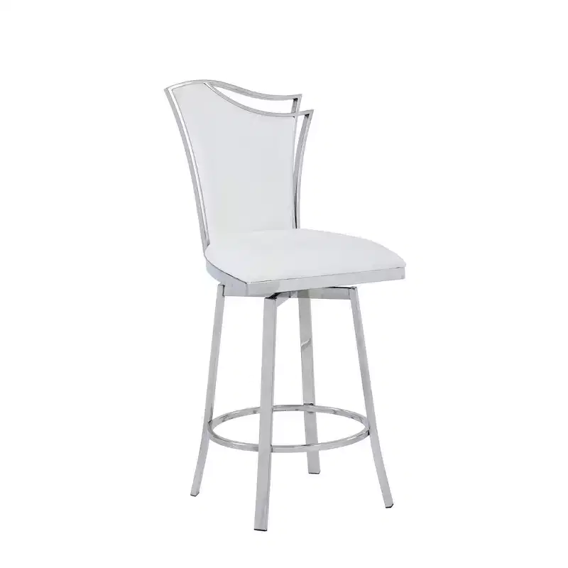 Contemporary Swivel Counter Stool Design Back