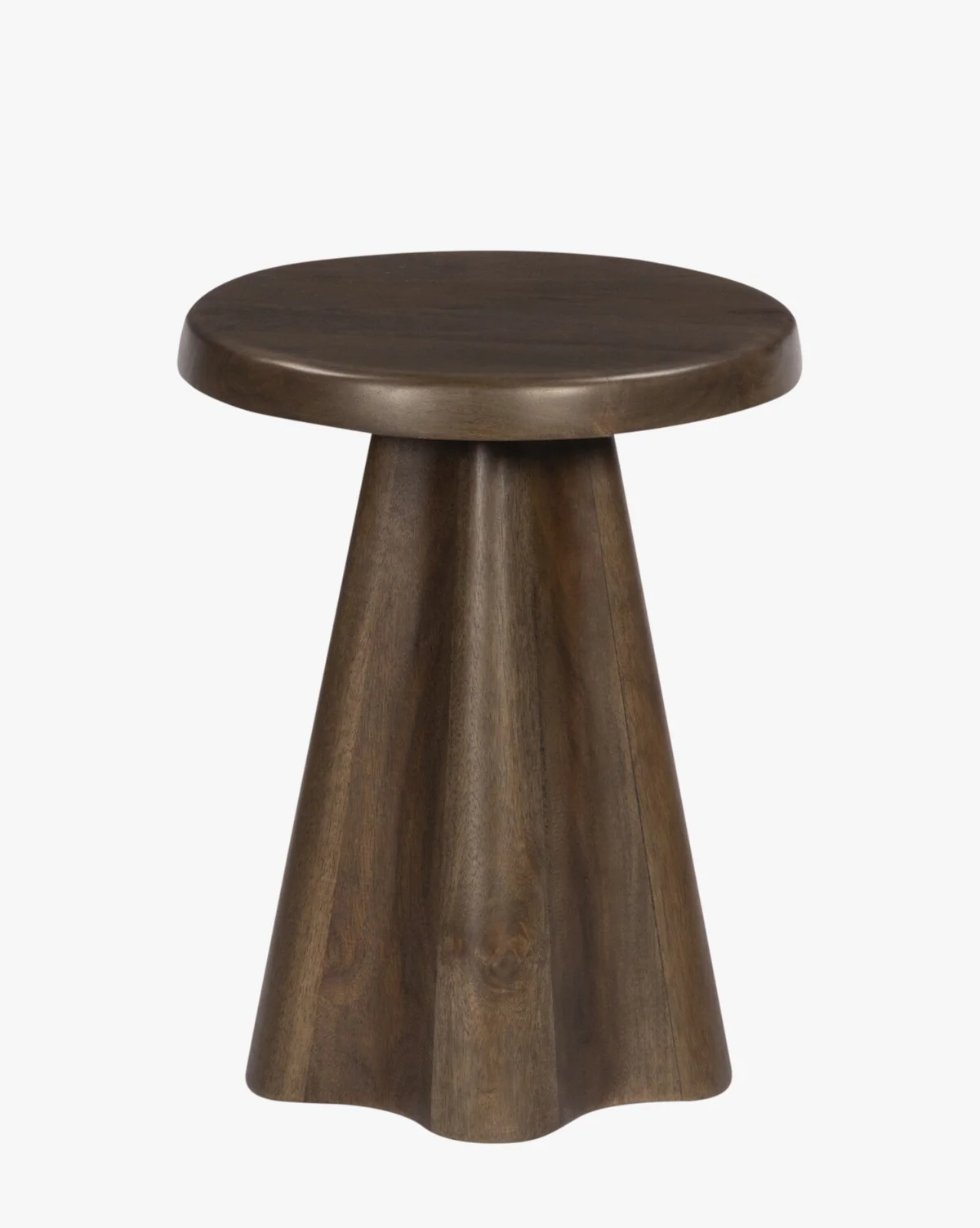 Modern Wood End Table with Warm Finish for Living Room
