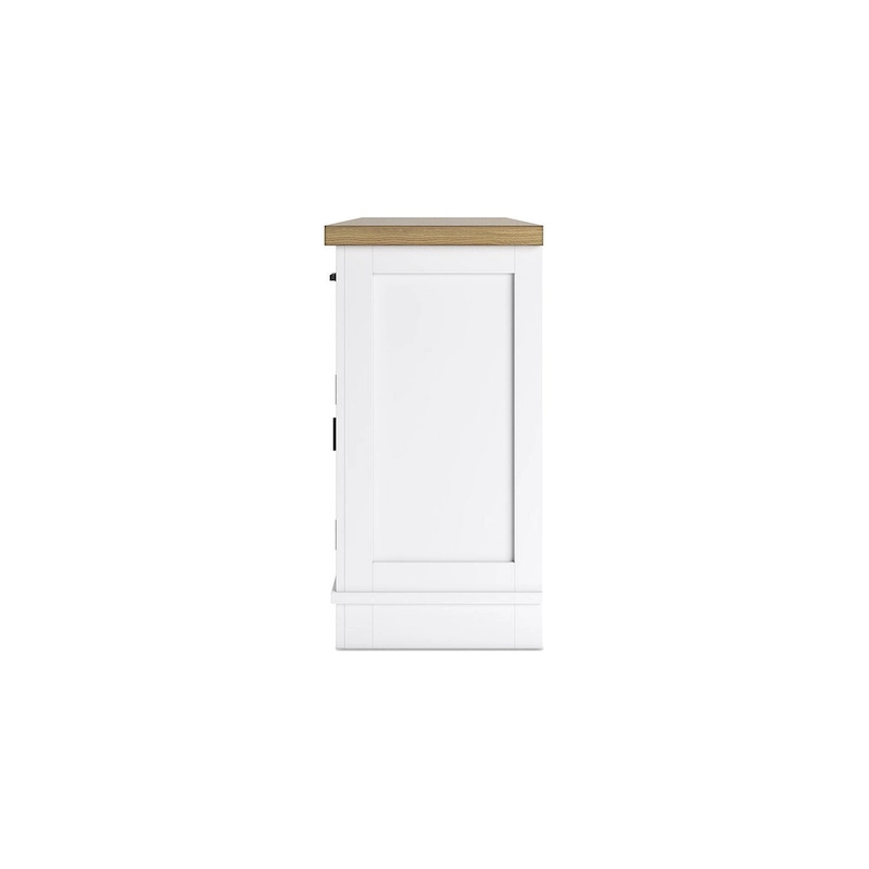 Signature Design by Ashley Ashbryn White/Natural Dining Server - 60 W x 19 D x 37 H