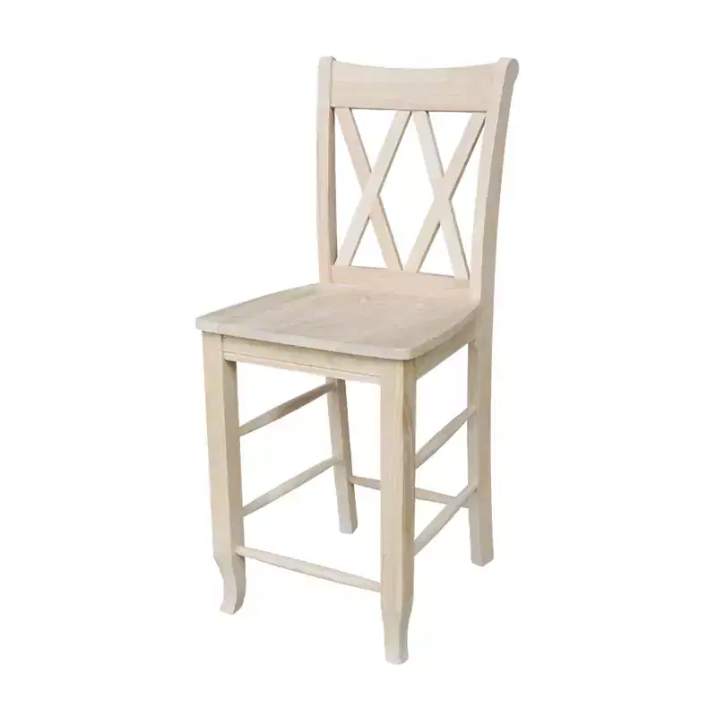 Double X Back Counter Height Barstool