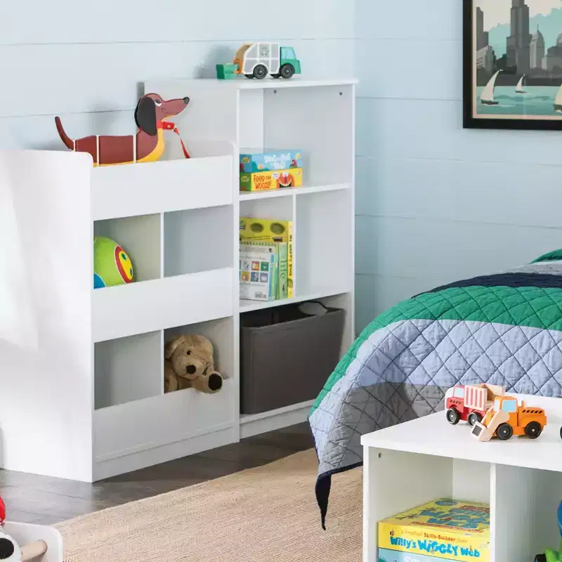 Vertical Cubby Organizer, White