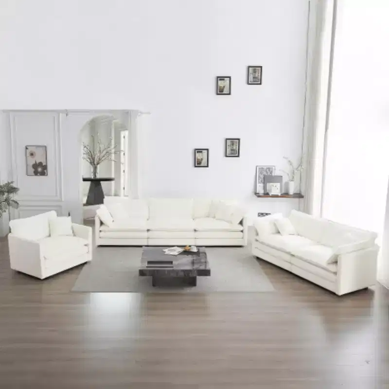 Contemporary 3-Piece Sectional - Oversized, Deep Seats, Modern Style