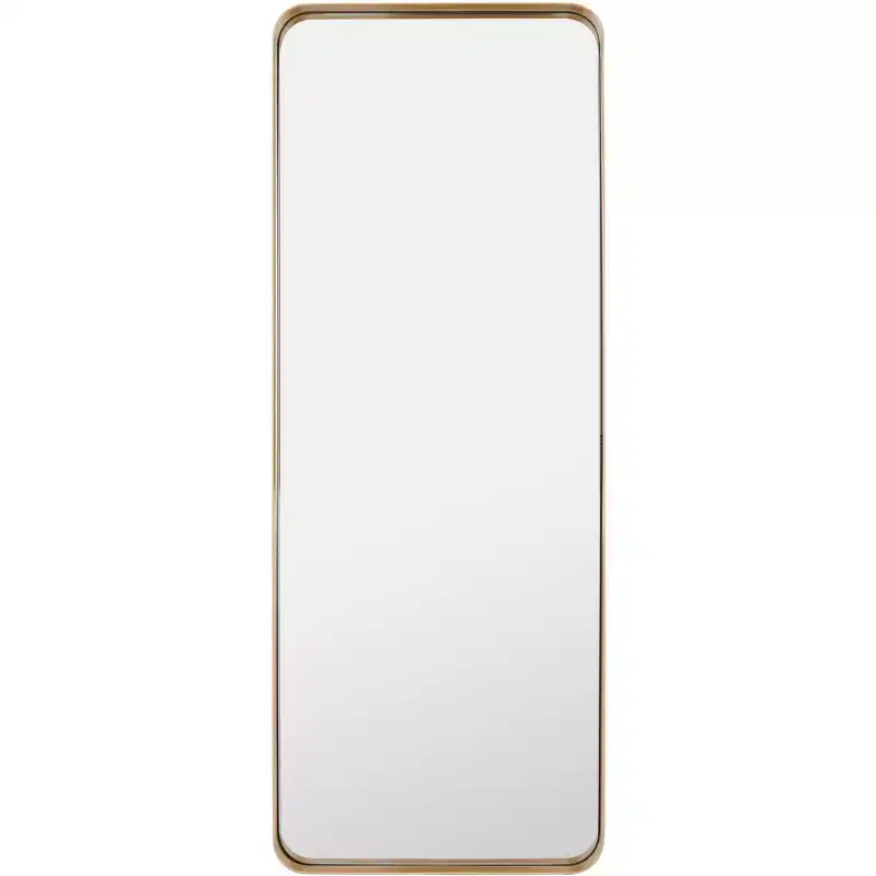 18 x 48 Gold Iron Wall Mirror