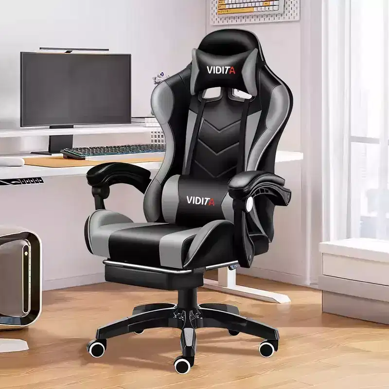Ergonomic Gaming Chair with Lumbar Support  Sleek Racing Design