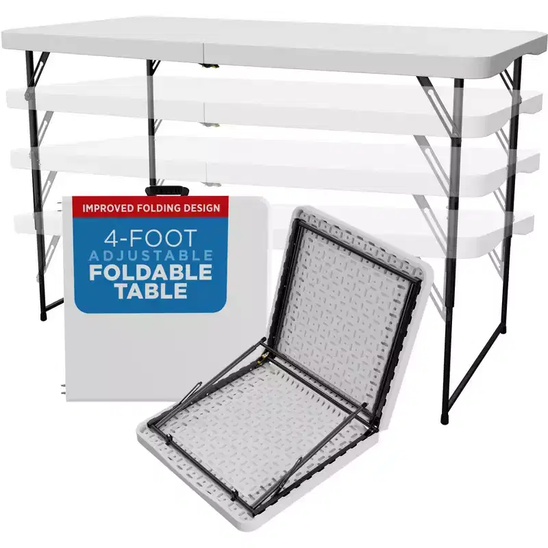 Folding Table White Plastic, BY Sorfey