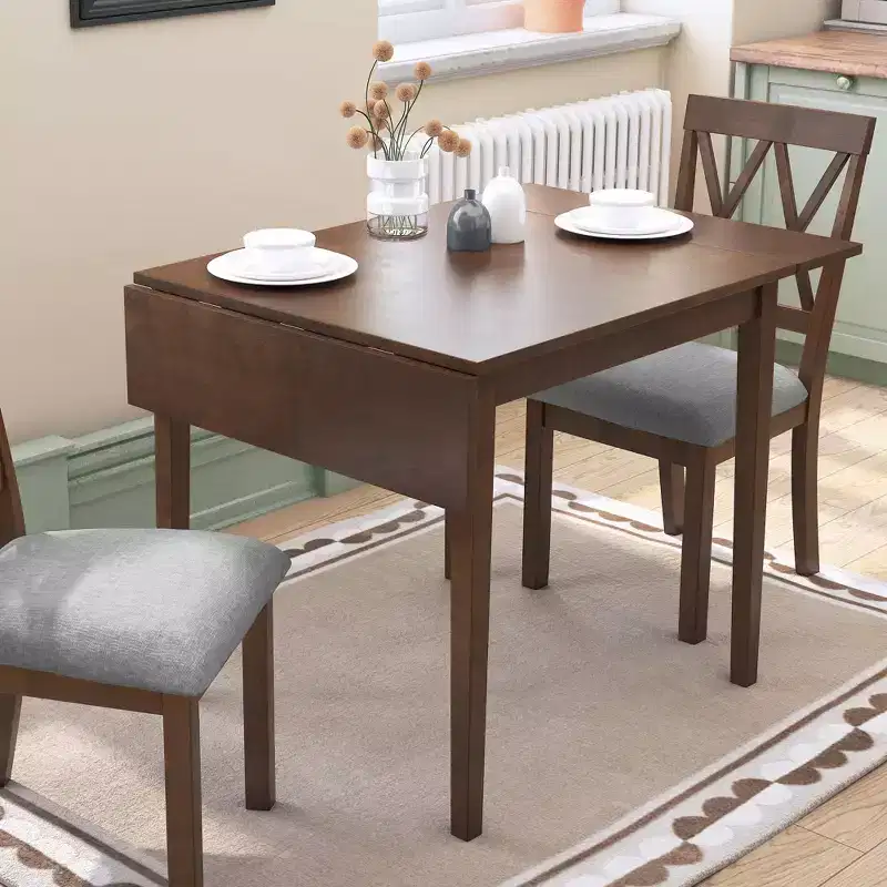 GDFStudio Zamora 29- 45 Extendable Dining Table with Rubberwood Legs