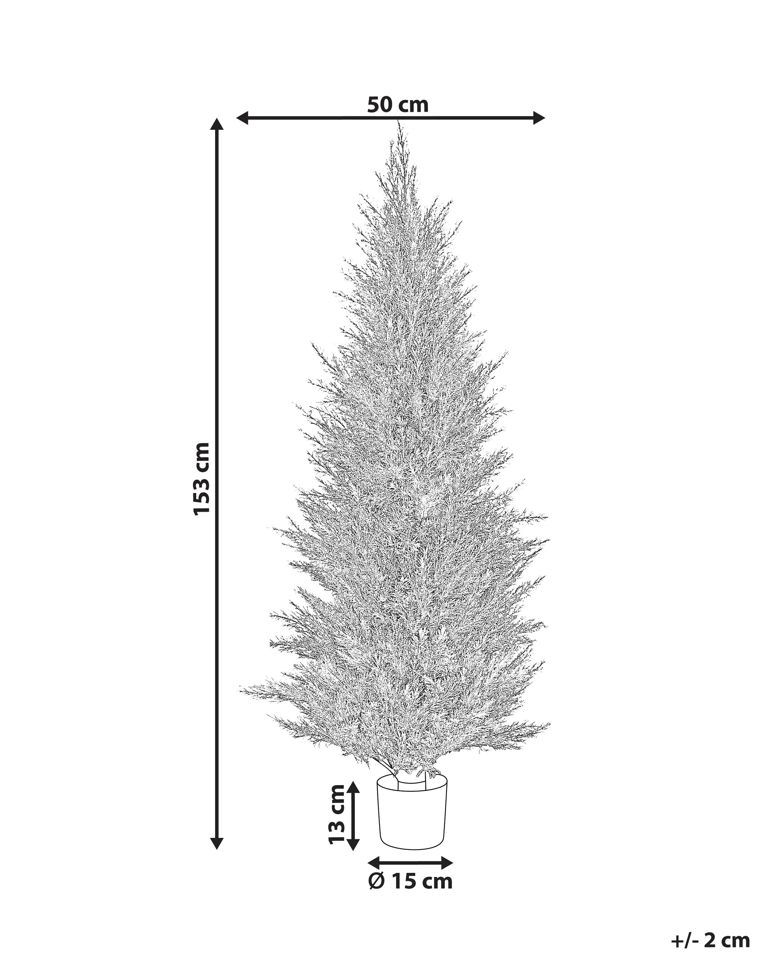 Pianta artificiale CEDAR TREE 153 cm Verde