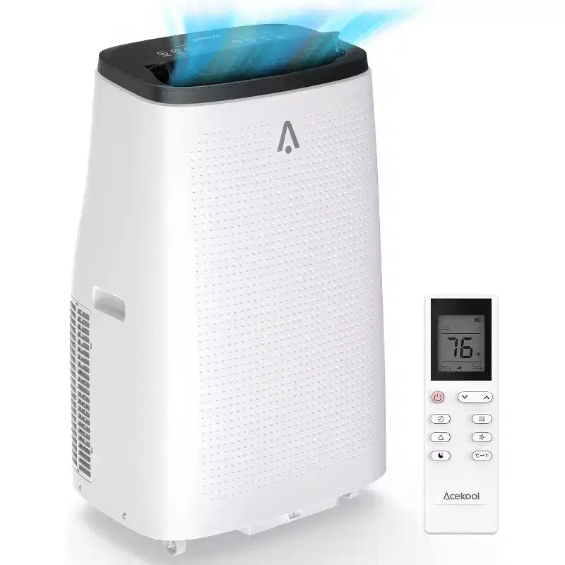 15,000 BTU Portable Air Conditioner, Portable AC Built-in Cool with Dehumidifier, and Fan Cools up to 850 Sq. Ft Bedroom, Office, Kitchen