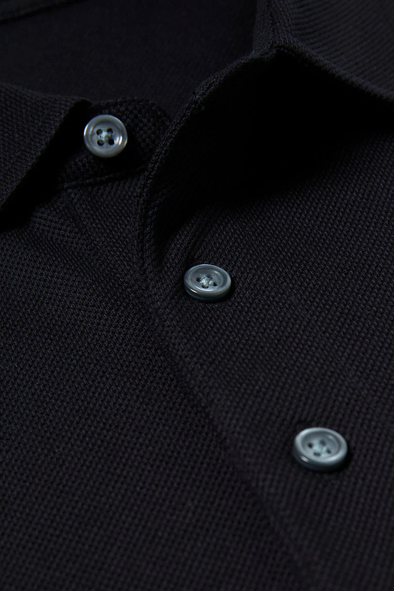 Pique Polo – Black