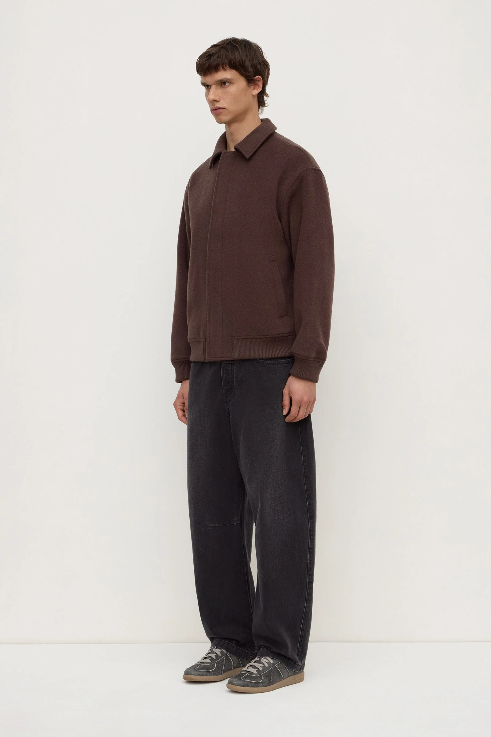 Ganache Wool Bomber Jacket