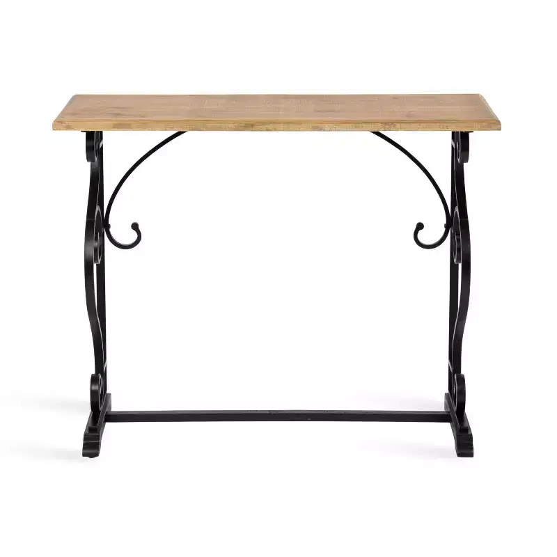 Rectangle Wood Console Table – 13x36x30, Black