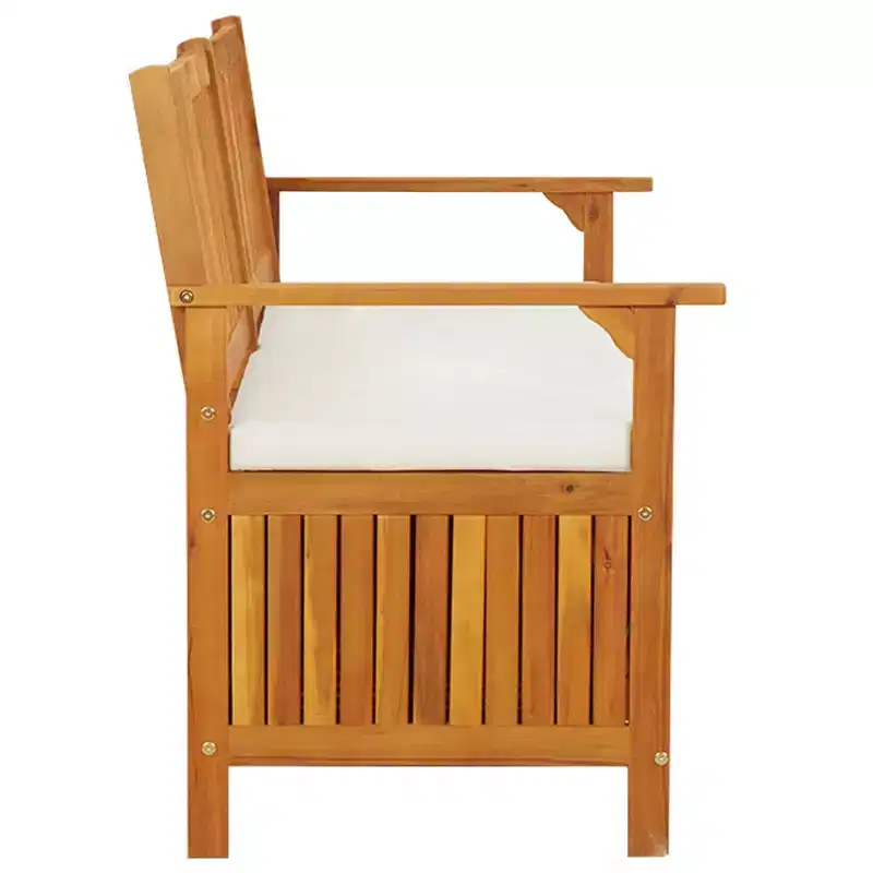 Bench Brown Solid Acacia wood, 100% polyester Medium