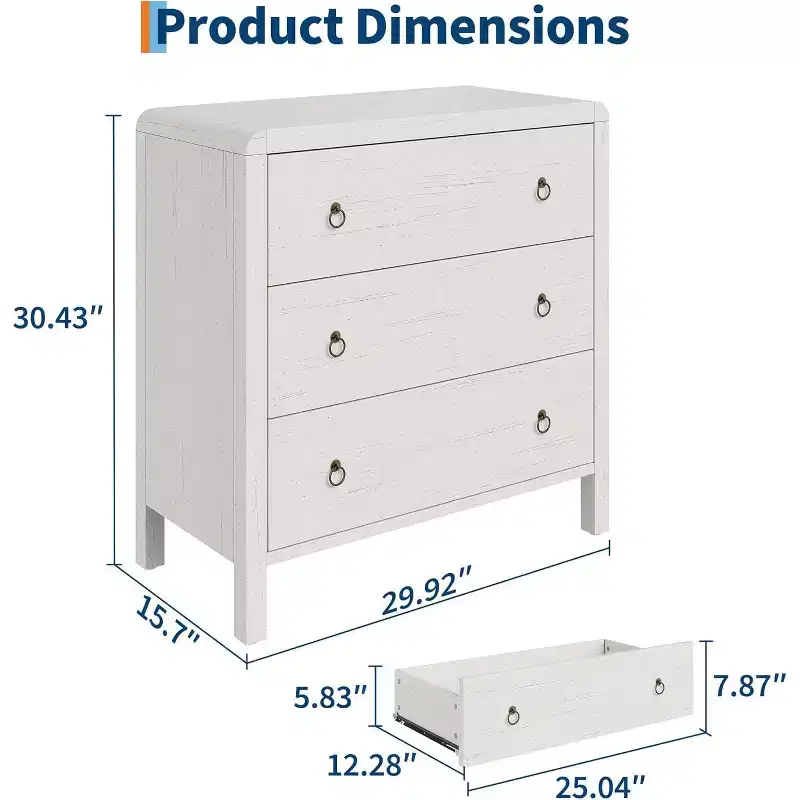 Drawer Dresser, Modern Closet Dressers Chest of Drawers, Wood Storage Dresser Chest of Drawers Clothes Organizer