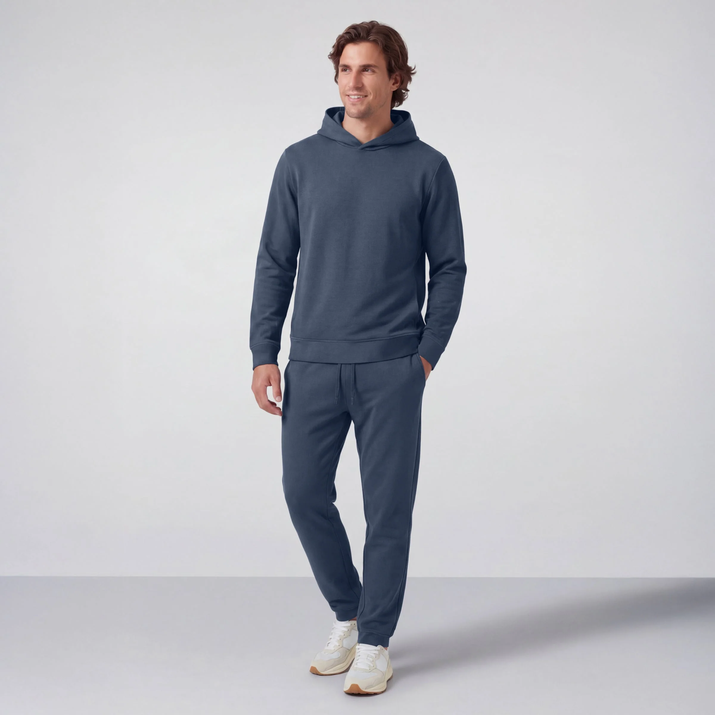 Relaxed Fit Hoodie - Tidal Blue