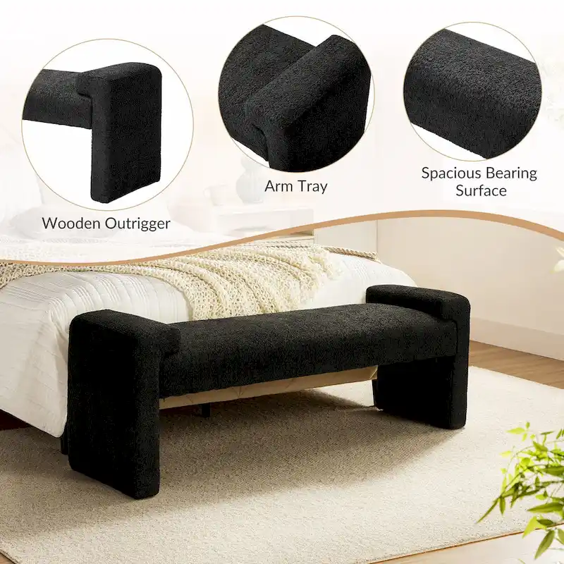 Roland Upholstered Bedroom Bench by HULALA HOME