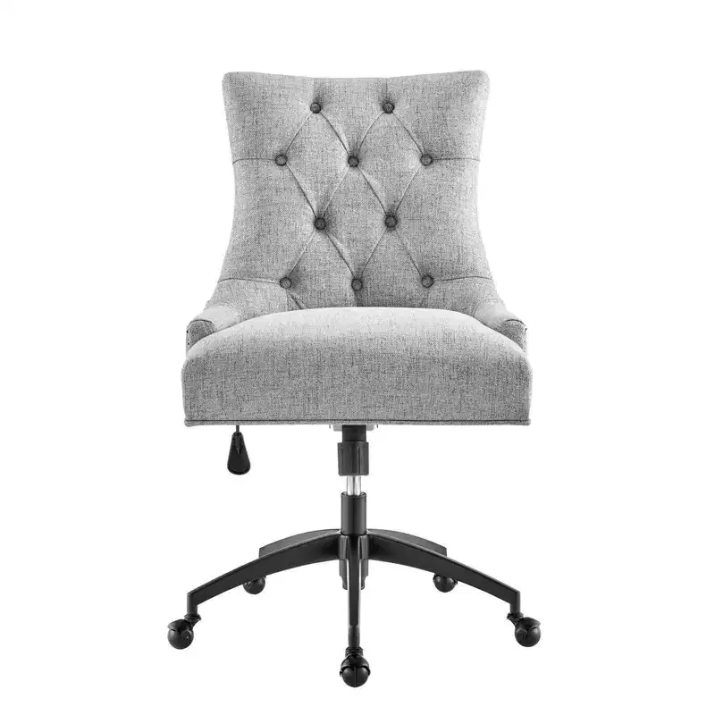 Regent Tufted Fabric Office Chair Black - Modway