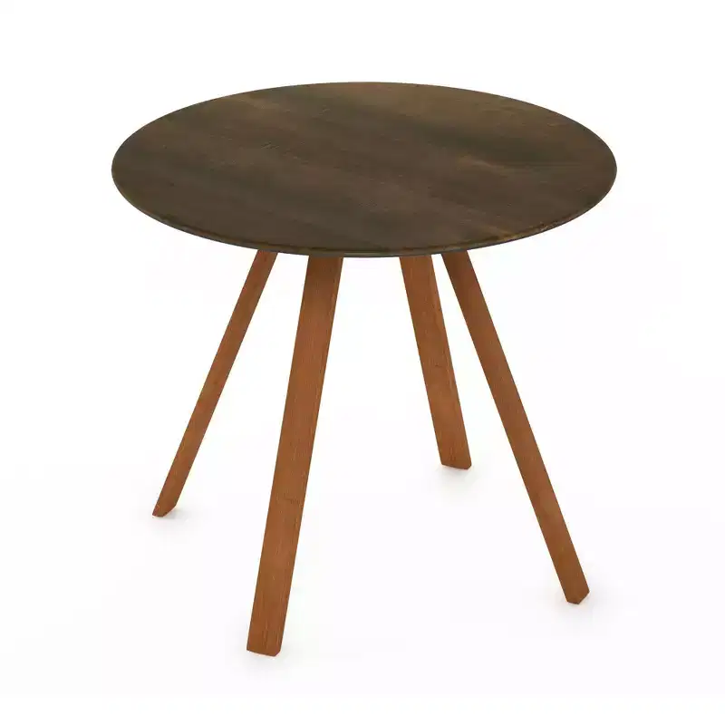 HOMLUX 4-Leg Round Outdoor Dining Table Patio Bistro Tables for Yard, Balcony, Lawn, Pool