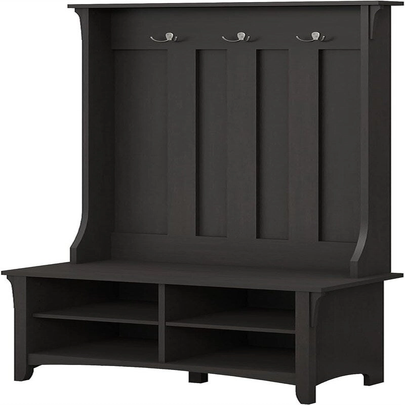 Bush Business Furniture Salinas Hall Tree with Shoe Bench - 15.75D x 31.73W x 68.11H