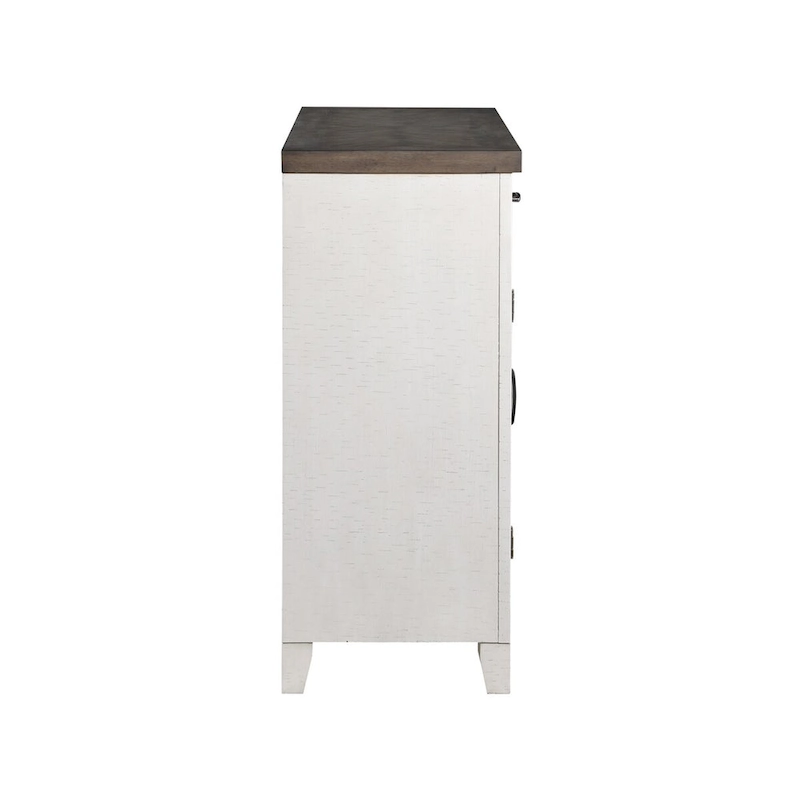 New Classic Furniture Jesse White and Brown Sideboard