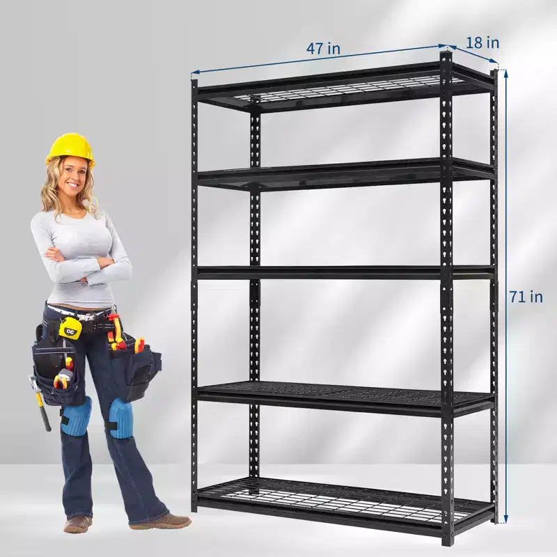 COZONY Heavy Duty Storage Shelves 5-Tier Adjustable 2200lb Capacity Boltless Assembly for Garage Warehouse Basement