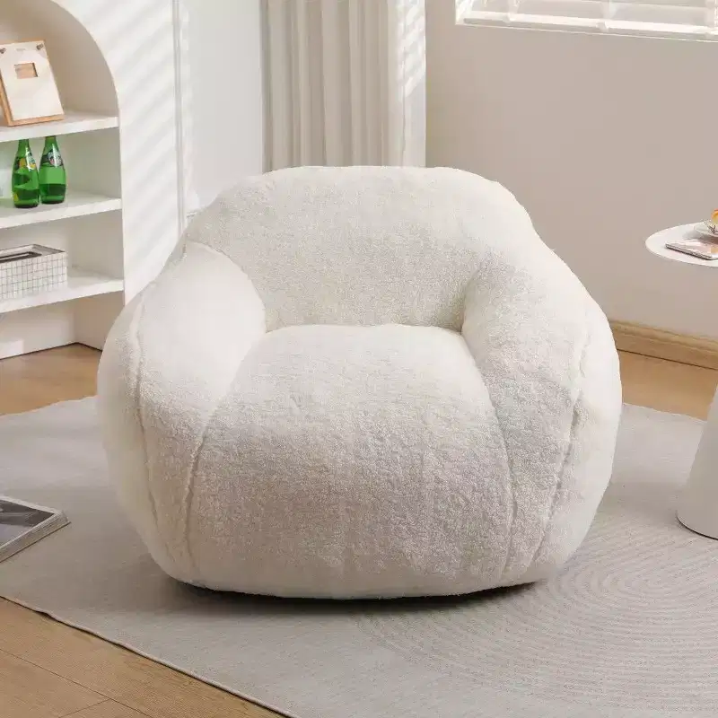 Okak Easy Clean Bean Bag Chair with Thick Back & Armrests,Lounger Beanbag Chair with Water-Resistant Fabric,Floor Sofa for Living Room Bedroom