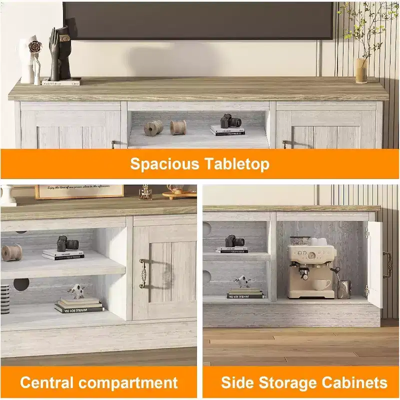 Media Console: Where Modern Entertainment Meets Rustic Warmth