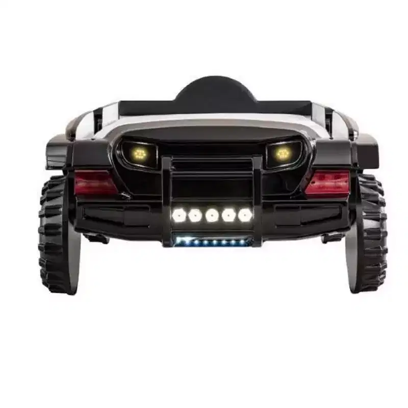 Royal Hampton SUV Twin Bed With Lights, Sound Effects, Black Faux Leather