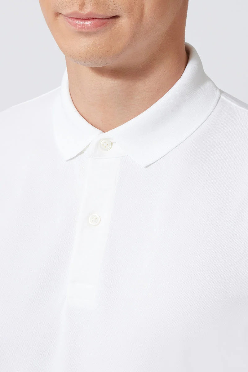 Pique Polo | White